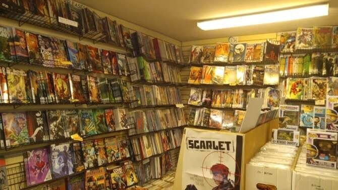 Comic book store in North Haven DJ's Cards and Comics