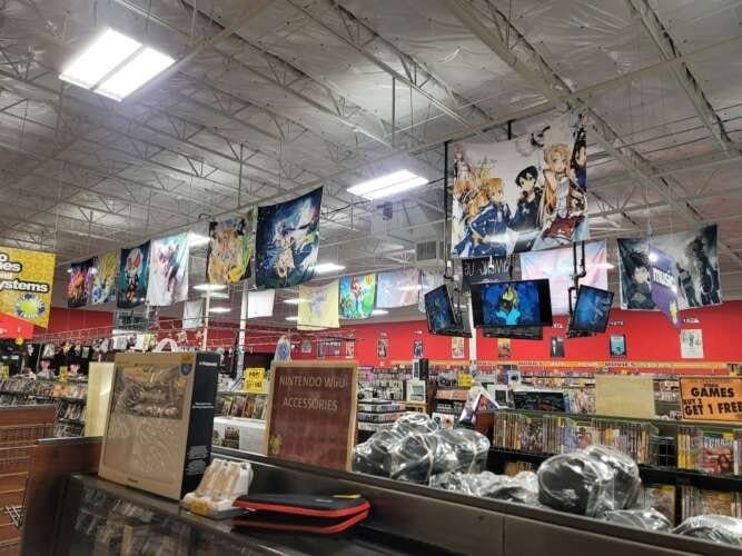 Comic book store in Denton Movie Trading Company