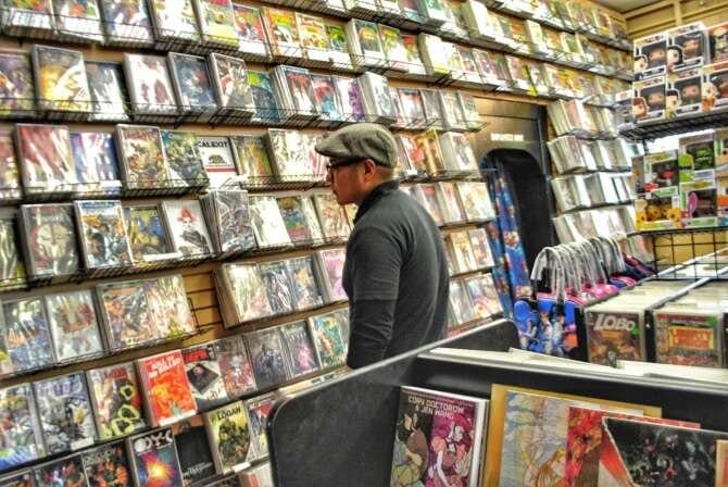 Comic book store in Albuquerque Astro-Zombies