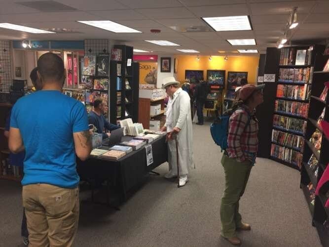 Comic book store in Bellingham Comics Place
