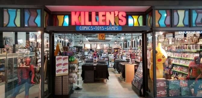 Comic book store in Springfield Killen's Games - Comics - Toys