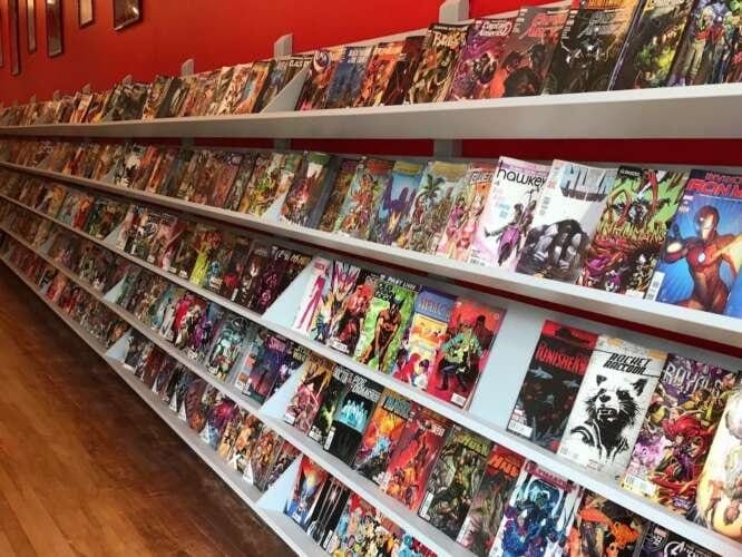 Comic book store in Port Jefferson Red Shirt Comics