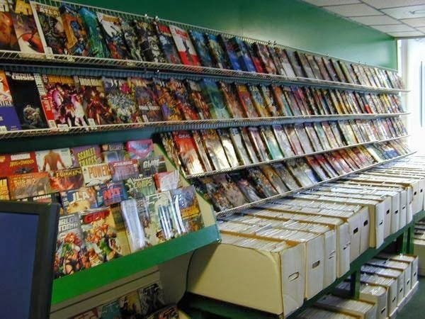 Comic book store in Bay City Cashman's Comics