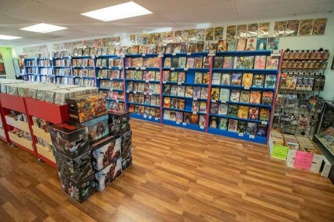 Comic book store in Milldale Boom Tube Comics