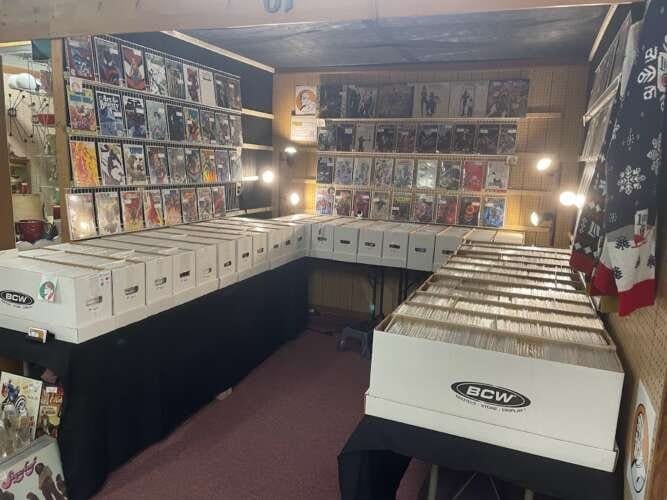 Comic book store in Niles Henchmen Trading Co. (Booth 67)