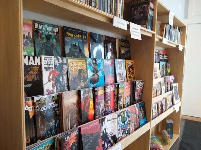 Comic book store in Kingston Worlds End Comics