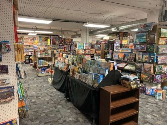 Comic book store in Bismarck Comic Realms