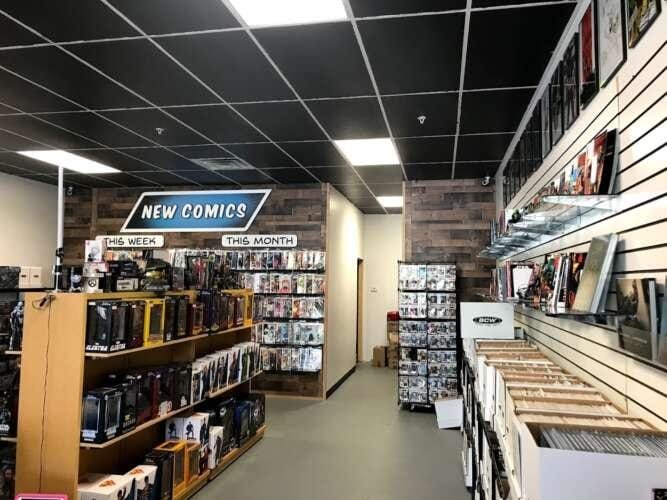 Comic book store in Riverview Comic Spot