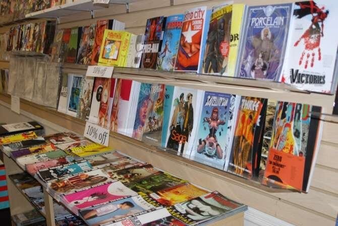 Comic book store in Huntington Escape Pod Comics
