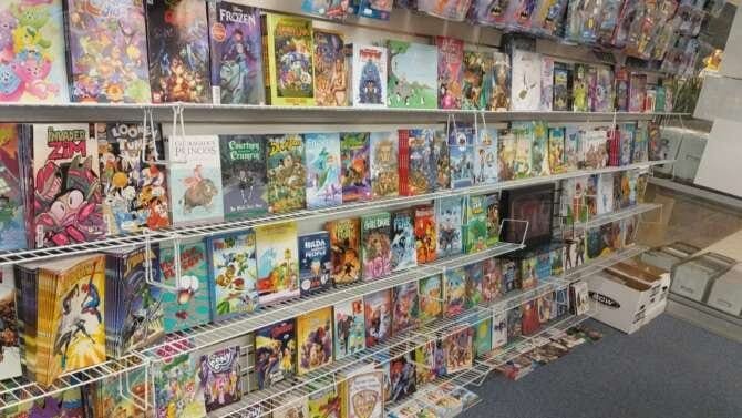 Comic book store in Springfield Tosche Station